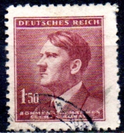 BOHEMIA & MORAVIA 1942  Adolf Hitler  -1k.50 - Red   FU - Gebraucht