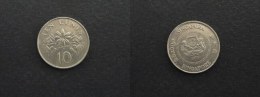 1990 - 10 CENTS SINGAPOUR - SINGAPORE - Singapour