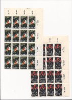 SAAR : 2 Planches De 16 Timbres ** (1955) - Neufs