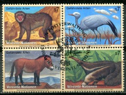 NATIONS-UNIES - Bureau De VIENNE - Y&T 242-245 (série Complète) (Animaux - Oiseaux) - Gebruikt