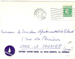 LGM FRANCE - MAZELIN 2f SEUL SUR LETTRE AU TARIF IMPRIMES DU 8/7/1947 - 1945-47 Ceres De Mazelin