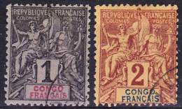 2015-0146 Congo Francais Yvert 12-13 Oblitéré O - Used Stamps