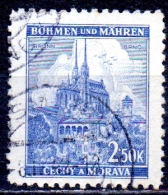 BOHEMIA & MORAVIA 1940 Brno Cathedral - 2k.50 - Blue   FU - Usados