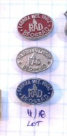 RAD Metal Products Factory Belgrade (Serbia) Yugoslavia / Forgeron Blacksmith Smith Produits Métalliques / LOT PINS - Loten