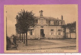 95 SAINT MARTIN DU TERTRE   LA MAIRIE ET L'ECOLE DES GARCONS   2 SCANS - Cormeilles En Parisis