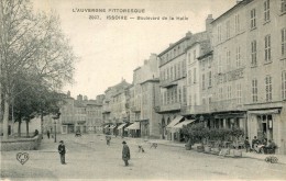 CPA 63 ISSOIRE BOULEVARD DE LA HALLE 1917 - Issoire