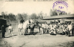 CPA 63 CAMP DE BOURG LASTIC LE PARC DES VOITURES 1915 - Autres & Non Classés