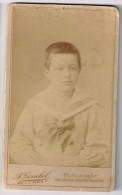 CDV - A.GERSCHEL à Paris - Photographe De L'Ecole De Polytechnique - Portrait Jeune Garçon En Costume - Antiche (ante 1900)