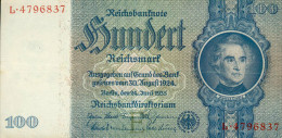 Deutschland, Germany - 100 Reichsmark, Ro. 176 A , ( Serie E/L ) 1936 - 1948 ! - 100 Reichsmark