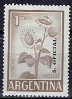 ARGENTINA #STAMPS FROM YEAR 1955  STANLEY GIBBONS O1034 - Oficiales