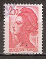 Timbre France Y&T N°2319 (03) Obl. Liberté De Gandon. 2 F. 10. Rouge. Cote 0.15 € - 1982-1990 Vrijheid Van Gandon