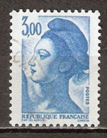 Timbre France Y&T N°2320 (03) Obl. Liberté De Gandon. 3 F. 00. Bleu. Cote 0.80 € - 1982-1990 Liberty Of Gandon