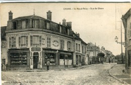 CPA 95 CHARS LE ROND POINT RUE DE GISORS 1925 - Chars