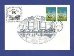 Vereinigte Nationen 1991 , Postverwaltung Der V N - Lübeck - Postkarte  - 9.-3.91 - Briefe U. Dokumente
