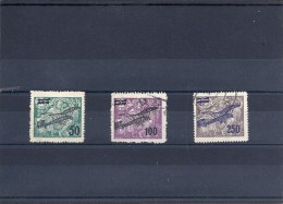 140019840  CHECOSLOVAQUIA    YVERT   AEREO  Nº   7/9  USED/MH - Airmail