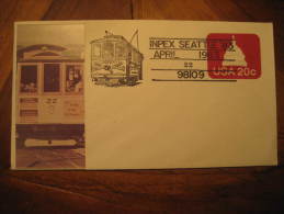 Seattle USA 1983 Tram Tramway Street Electric Cable Car Railway Trolley Streetcar Cancel Cover - Tranvie