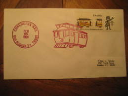 San Angelo USA 1984 Tram Tramway Street Electric Cable Car Railway Trolley Streetcar Cancel Cover - Tranvie
