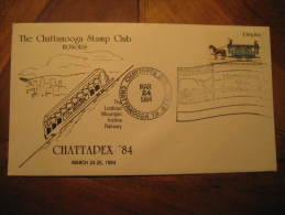 Chattanooga USA 1984 Mountain Tram Tramway Street Electric Cable Car Railway Trolley Streetcar Cancel Cover - Tramways