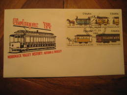 Chelmsford Merrimack USA 1984 Tram Tramway Street Electric Cable Car Railway Trolley Streetcar Cancel Cover - Tram