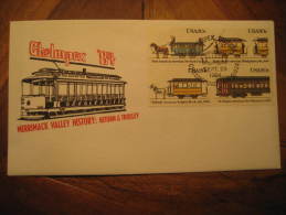 Chelmsford Merrimack USA 1984 Tram Tramway Street Electric Cable Car Railway Trolley Streetcar Cancel Cover - Tranvie