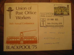 Blackpool Fylde Coast England UK GB 1975 Tram Tramway Street Electric Cable Car Railway Trolley Streetcar Cancel Cover - Tramways