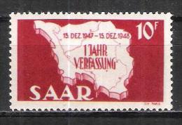 Sarre ( Saar ) Variété Du N° 248 Neuf * Michel 260 III (point De Couleur) - Unused Stamps