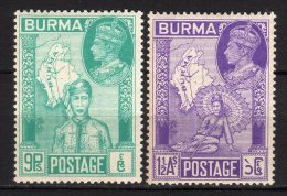 BURMA - 1946 Scott# 66+67 YT 50+51 * - Birmanie (...-1947)