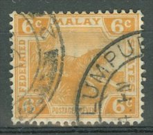 FEDERATED MALAY STATES 1922-34: ISC 62a / YT 60 / Sc 60, Wmk To Right, O - FREE SHIPPING ABOVE 10 EURO - Federated Malay States