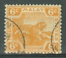 FEDERATED MALAY STATES 1922-34: ISC 62 / YT 60 / Sc 60, Wmk Mult Script CA, O - FREE SHIPPING ABOVE 10 EURO - Federated Malay States