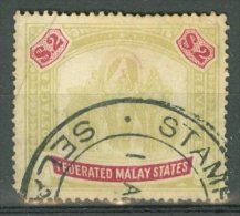 FEDERATED MALAY STATES 1904-22: ISC 47 / YT 36 / Sc 35, 2nd Choice, Wmk Mult Crown CA, O - FREE SHIPPING ABOVE 10 EURO - Federated Malay States