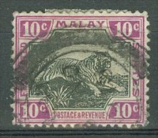 FEDERATED MALAY STATES 1904-22: ISC 41 / YT 32 / Sc 31c, Wmk Mult Crown CA, O - FREE SHIPPING ABOVE 10 EURO - Federated Malay States