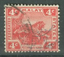 FEDERATED MALAY STATES 1904-22: ISC 36 Die I / YT 45 / Sc 44b, Wmk Mult Crown CA, O - FREE SHIPPING ABOVE 10 EURO - Federated Malay States
