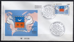 Mayotte - 1997 - FDC - Armoiries De Mayotte - Yvert N° 43 - Storia Postale