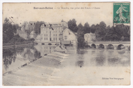 Bar Sur Seine - Le Moulin, Vue Prise Des Fours à Chaux - Circulé 1911 - Bar-sur-Seine