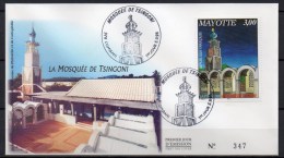 Mayotte - 1998 - FDC - La Mosquée De Tsingoni - Lettres & Documents