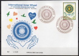 Mayotte - 2000 - FDC - Club Inner Wheel - Covers & Documents