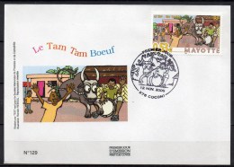 Mayotte - 2005 - FDC - Le Tam-Tam Boeuf - Lettres & Documents