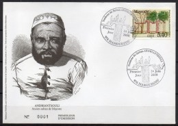Mayotte - 2000 - FDC - Le Tombeau Du Sultan Andriantsouli - Covers & Documents