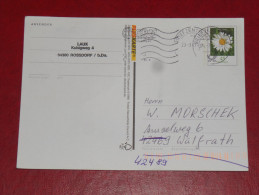 Magarite Blume Flower Ganzsache 45 Pf. Postal Stationery Bund Germany Postkarte - Postkaarten - Gebruikt