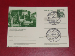 Bildpostkarte 1966 Stuttgart Bad Cannstatt Ellwangen Ganzsache Postal Stationery Bund Germany Postkarte - Cartes Postales Illustrées - Oblitérées