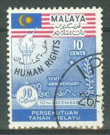 MALAYA - FEDERATION 1958: ISC 10 / YT 89 / Sc 89, O - FREE SHIPPING ABOVE 10 EURO - Fédération De Malaya