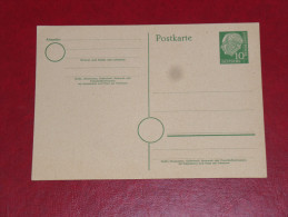 1954 Bundespräsident Heuss 1 Grosser Kopf 10 Pfennig ** Ungebraucht Ganzsache Postal Stationery Bund Germany Postkarte - Cartes Postales - Neuves