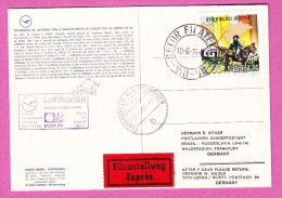 ALLEMAGNE GERMANY BRD - 1974 - Erstflug Premier Vol First Flight Frankfurt Bombay Frankfort Lufthansa - Covers & Documents