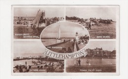 RP Multiview Of  Littlehampton Nr Lyminster  Sussex Used 1916 Yacht Pond Bathing Pool Lido - Otros & Sin Clasificación