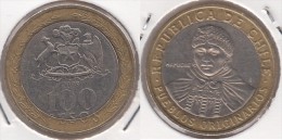 Cile 100 Pesos 2009 Bimetallic KM#236 - Used - Cile