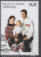 2013-0127 Greenland 2007 Used Tasiilaq, Royal Prince With Princess And Baby, 14,25 DKK - Used Stamps