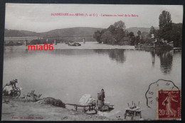 BONNIERES Sur SEINE  Laveuses Au Bord De La Seine  Animée - Bonnieres Sur Seine