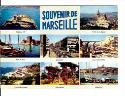 13 MARSEILLE N° 1037 MULTIVUES - 8 / CPM E.D.F. Voyagée 1981 / Usure / Prix RAISONNABLE !! - Quartiers Sud, Mazargues, Bonneveine, Pointe Rouge, Calanques