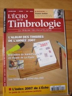 Echo De La Timbrologie  Année Complète 2008 N° 1814 à 1824 - French (from 1941)