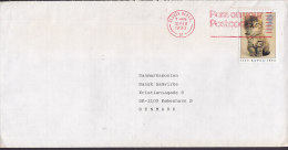 Great Britain RED Slogan SLOUGH Berks. 1990 Cover To Denmark Cat Chat Katze Stamp - Covers & Documents